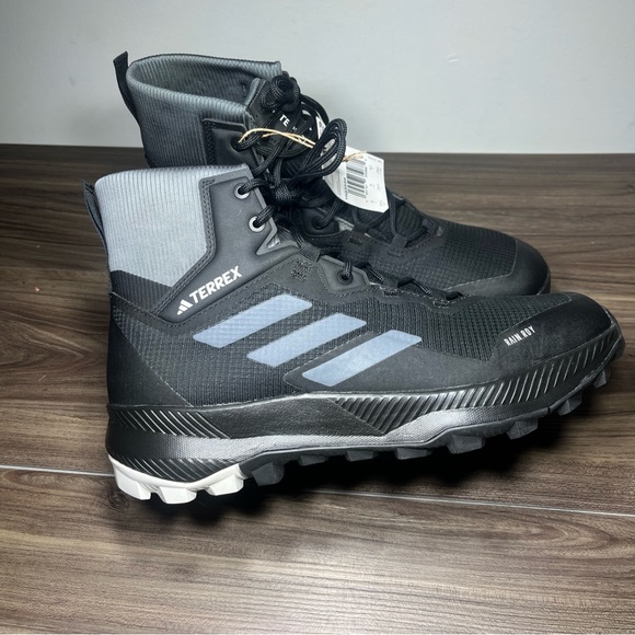 Adidas Terrex Mid Rain Ready Hiking Shoes Sz9.5 Black HQ3556 - Picture 5 of 10